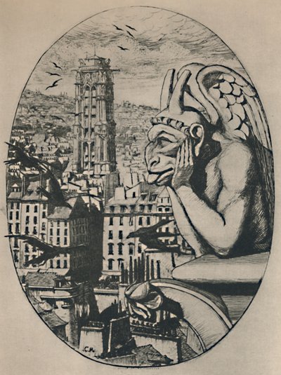 Le Stryge 8. Eyalet 6 34 x 5 18 İnç, 1853, 1927 by Charles Meryon