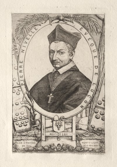 Pierre Nivelle, Luçon Piskoposu by Charles Meryon