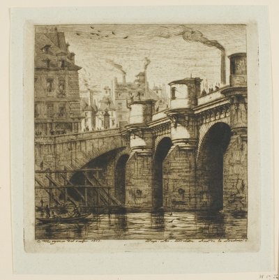 Pont Neuf, Paris by Charles Meryon