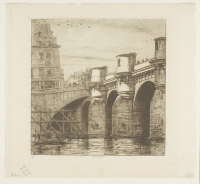 Pont Neuf, Paris by Charles Meryon