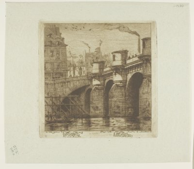 Pont Neuf, Paris by Charles Meryon