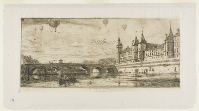 Pont au Change, Paris by Charles Meryon