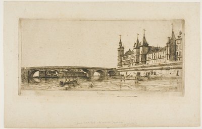 Pont au Change, Paris by Charles Meryon