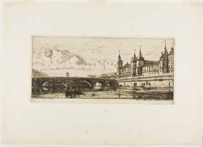 Pont au Change, Paris by Charles Meryon