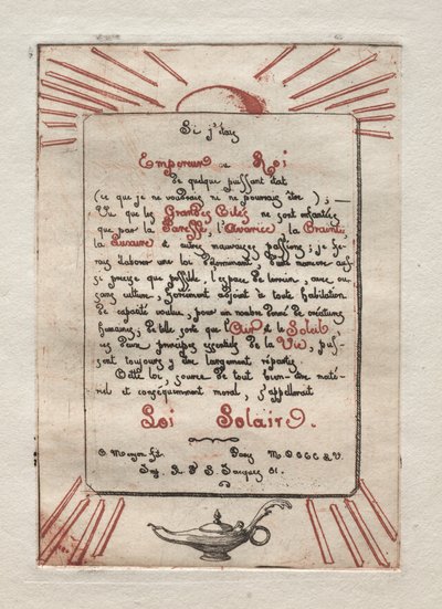 güneş yasası by Charles Meryon