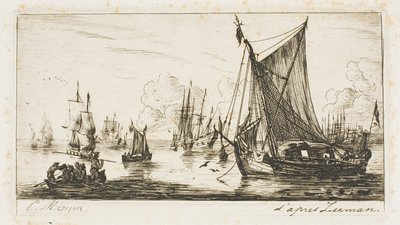 Güney Denizi Balıkçıları by Charles Meryon