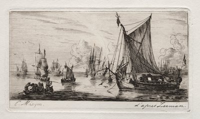 Güney Denizi Balıkçıları by Charles Meryon
