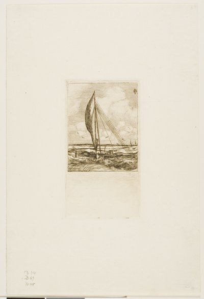 Swift-Sailing Proa, Mulgrave Takımadaları, Okyanusya by Charles Meryon