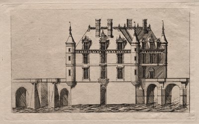 Chenonceau Şatosu by Charles Meryon