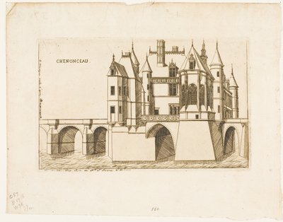 Chenonceau Şatosu, hayır. 2 by Charles Meryon