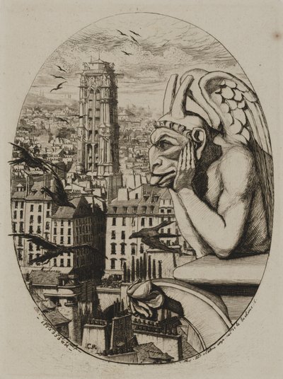 çirkin yaratık by Charles Meryon
