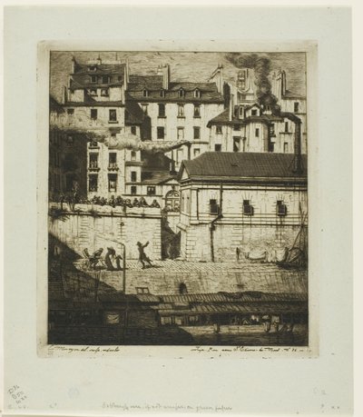 Morg, Paris by Charles Meryon