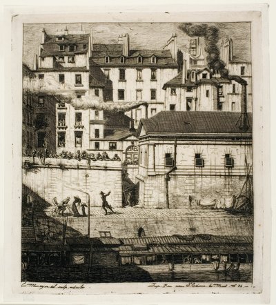 Morg, Paris by Charles Meryon