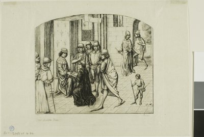 Yazıcı Valère Maxime, Kral XI. Louis'e Tanıtılıyor by Charles Meryon