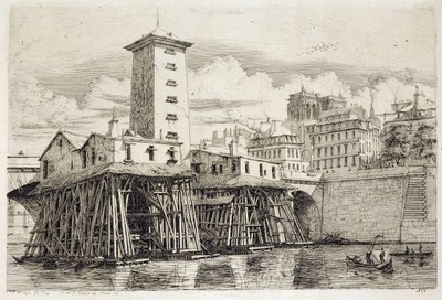 Pompa, Notre Dame by Charles Meryon
