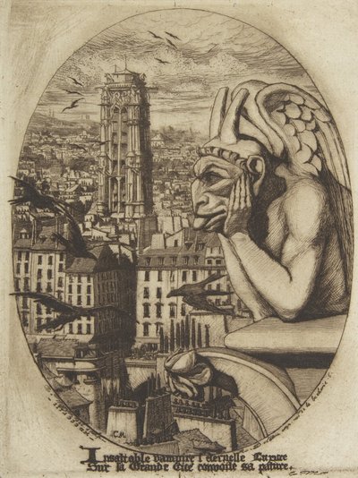 Vampir, 1853. by Charles Meryon