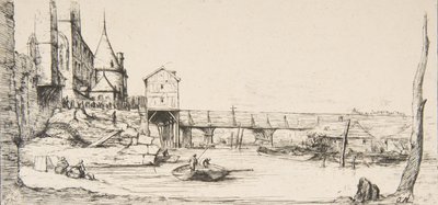 1621, af..., 1860 yangınından sonra geçici olarak Pont-au-Change, Paris