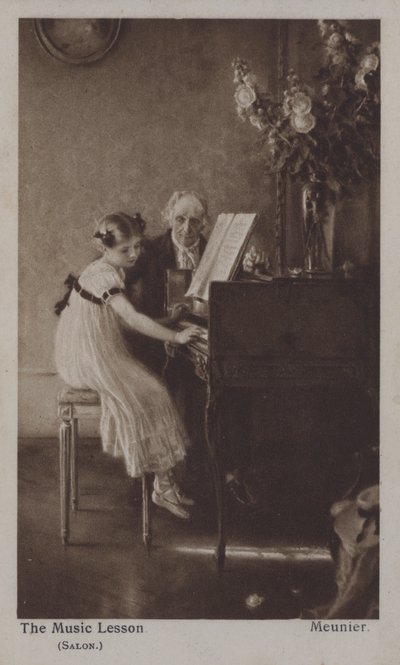 Müzik Dersi (renkli taş) by Charles Meunier