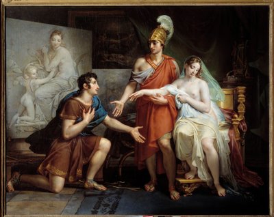 Büyük İskender, Campaspe'yi Apelles'e veriyor by Charles Meynier