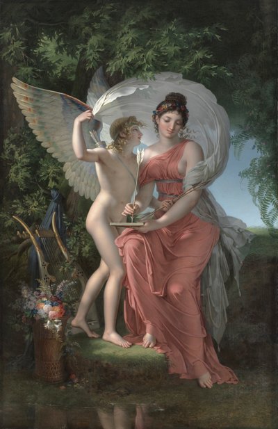 Erato, Lirik Şiirin İlham Perisi by Charles Meynier