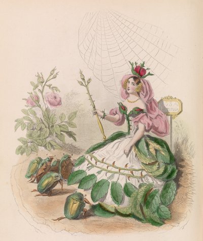 Hareketli Çiçekler, 1867. by Charles Michel Geoffroy
