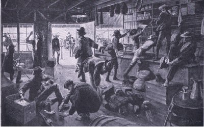 Boers, Grange Nehri mülkünde bir mağazayı yağmalıyor, Pretoria