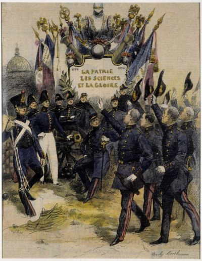 Politeknikçiler büyüklerini selamlıyor (1794-1894) Charles Morel (okulun yüzüncü yılı). by Charles Morel