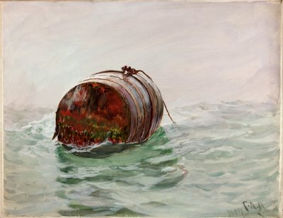Şamandıra (kağıt üzerine gövde rengi ve sulu boya) by Charles Napier Hemy