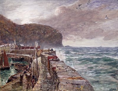 Clovelly İskelesi by Charles Napier Hemy