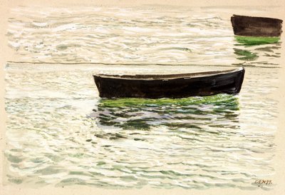 Botlar (gövde rengi (kahverengi) ve kağıt üzerine sulu boya) by Charles Napier Hemy