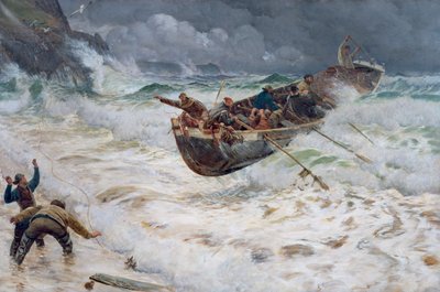 Tekne Eve Nasıl Döndü, 1886 by Charles Napier Hemy
