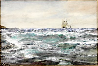 Barda Kaba Su (kağıt üzerinde suluboya ve gövde rengi) by Charles Napier Hemy