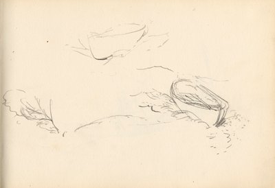 Eskiz defteri (kağıt üzerine yağlı boya kalem) by Charles Napier Hemy