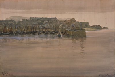 St Ives, Noel Günü, 1908 (kağıt üzerinde wc ve guaj) by Charles Napier Hemy