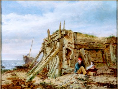 Dalgakıran Altında, c.1863 by Charles Napier Hemy