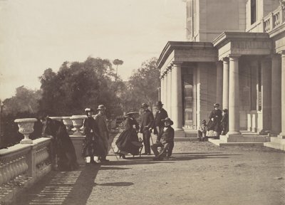 [Lord Brougham ve Ailesi, Cannes], 1862. by Charles Nègre
