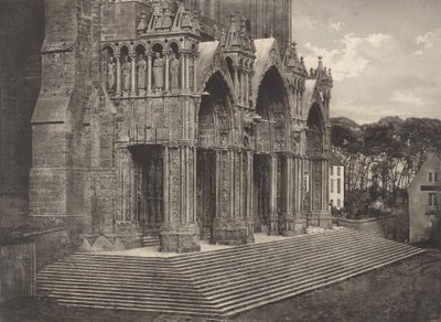 Plate XII Chartres Katedrali, Portico du Midi Plate XII Chartres Katedrali..., 1855. by Charles Nègre