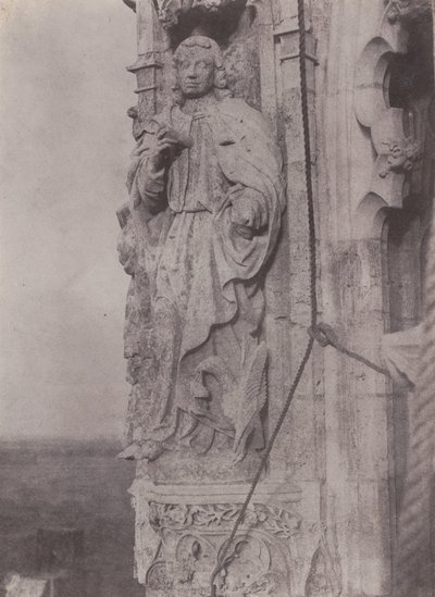 Aziz John Evangelist, Chartres Katedrali, c. 1854. by Charles Nègre