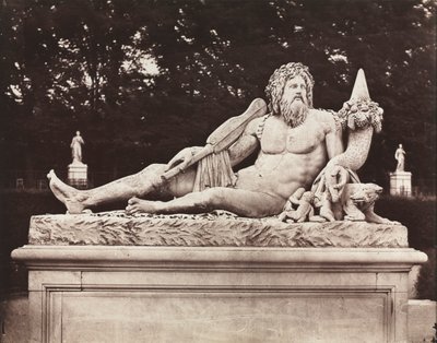 Tiber, Tuileries Bahçesi, Paris, 1859. by Charles Nègre