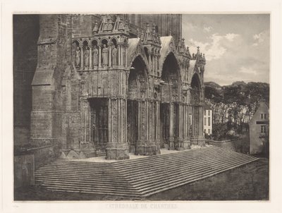 Plaka XII – Chartres Katedrali, Portico du Midi (Levha XII – Chartres Katedrali, Güney Girişi) by Charles Nègre, André Jammes