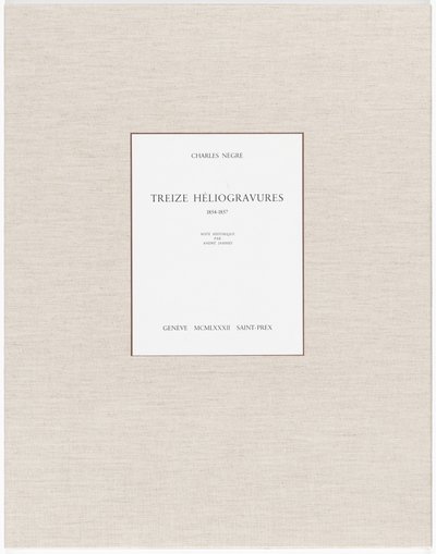 On üç Heliogravür by Charles Nègre, André Jammes