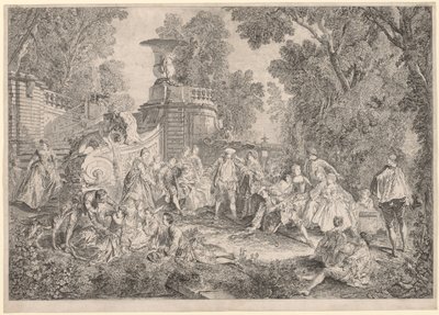 Kör Adamın Oyunu Bluff, 1739. by Charles Nicolas Cochin