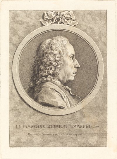 Marki Scipio Maffei by Charles Nicolas Cochin II