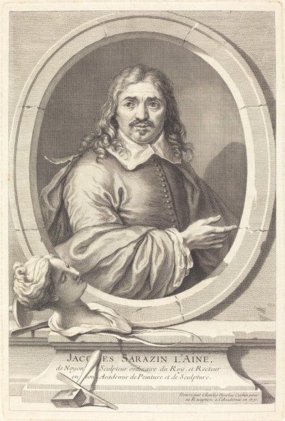 Yaşlı Jacques Sarazin by Charles Nicolas Cochin I
