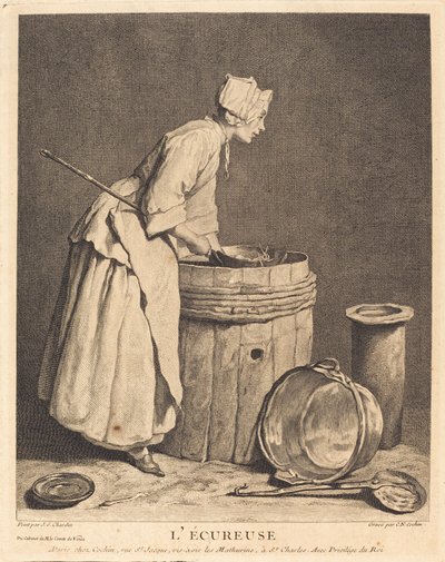 Sincap by Charles Nicolas Cochin I after Jean Siméon Chardin