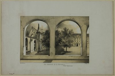 Rekreasyon Alanının İç Görünümü by Charles Nicolas Lemercier