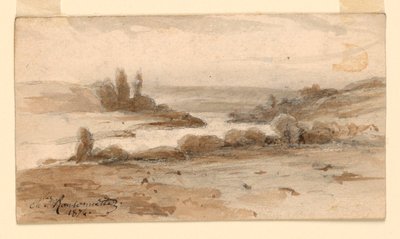 Bir manzara by Charles Nicolas Ransonnette