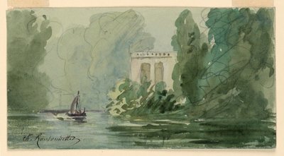 hayali manzara by Charles Nicolas Ransonnette