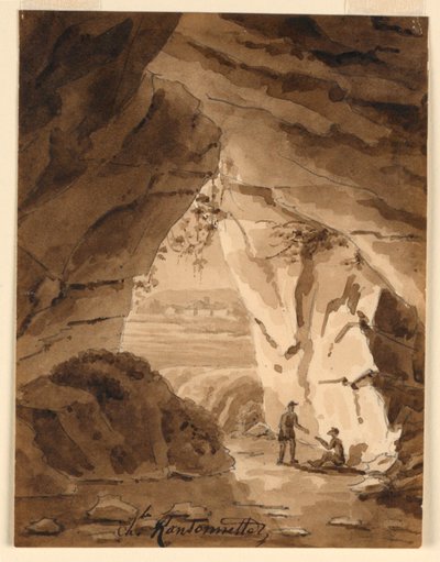 Bir mağarada by Charles Nicolas Ransonnette
