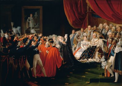 Fransa, Versailles, Berry Düşesi Bordeaux Dükünü İzleyicilere Takdim Ediyor by Charles Nicolas Raphael Lafond